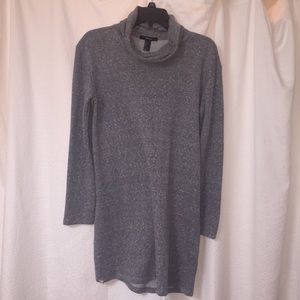 Cowl neck sweater dress-snuggly inside!